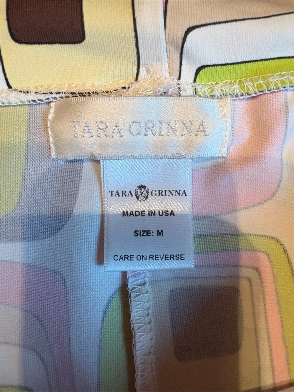 Tara Grinna Retro Style Sleeveless Dress Sz M - Picture 4 of 5